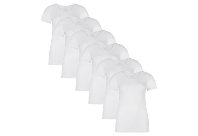 Bamboo basics Unterhemd Damen T-Shirt 6er Pack Viskose KATE (Packung, 6er Pack) von Bamboo basics