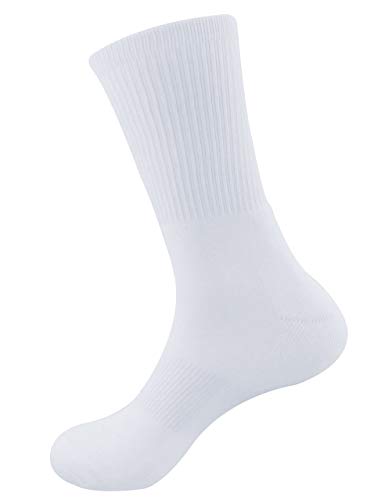 Blank Sublimation Socks/ SubReady Performance Crew Socks, White Blank, 22x22cm, 4prs No Logo von BambooMN