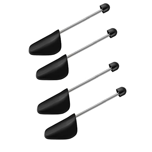 Schuhspanner aus Kunststoff, tragbar, für Herren, verstellbare Federhalterung, Former, für die Aufbewahrung von Schuhen in Form, 2 Paar, Schwarz , Men von Bamboopack