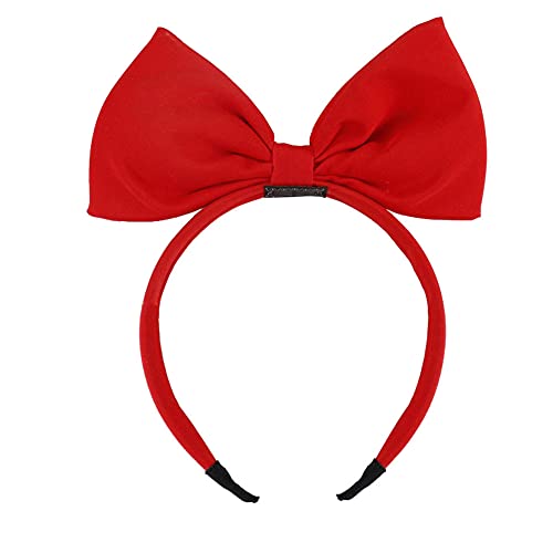 Haarband Schleife Stirnbänder Kopfschmuck Schleife Haarbänder Große Schleife Halloween Haar Hoop Make-up Haarschmuck für Party und Cosplay Kostüm Dekoration (rot) von Bamboopack