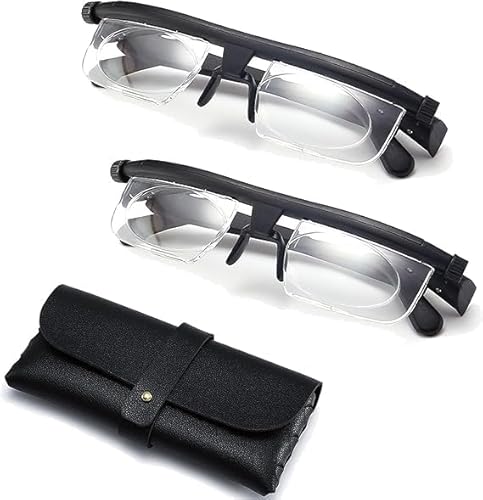 Bamideo Primafocus Adjustable Glasses, Adjustable Focus Glasses Near and Far Sight, Deefocus Adjustable Glasses, Adjustable Focus Reading Glasses, Close Reading Glasses For Women Men (2Sets) von Bamideo