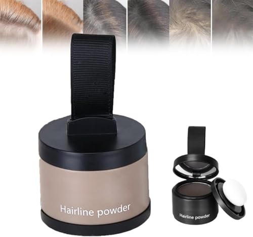 Bamideo Instant Hair Powder, Hairline Powder For Man, Hairline Concealer Powders, Enhanced Hairline Powders Instantly Conceals for Women & Men (Dark Brown, 1pcs) von Bamideo