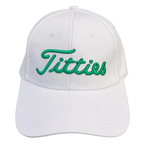 Bamveio Titties Hat Tittiess Golfmützen für Herren und Damen, lustiger s Hut, Titiest Cap, Weiß und Schwarz, Farbe 23, Einheitsgröße von Bamveio