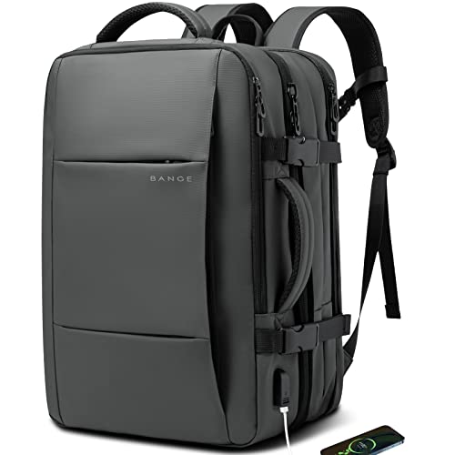 BANGE 35 l Handgepäck-Rucksack, Reiserucksack für Damen und Herren, von Fluggesellschaften zugelassener Rucksack, wasserdichter Business-Laptop-Tagesrucksack von BANGE