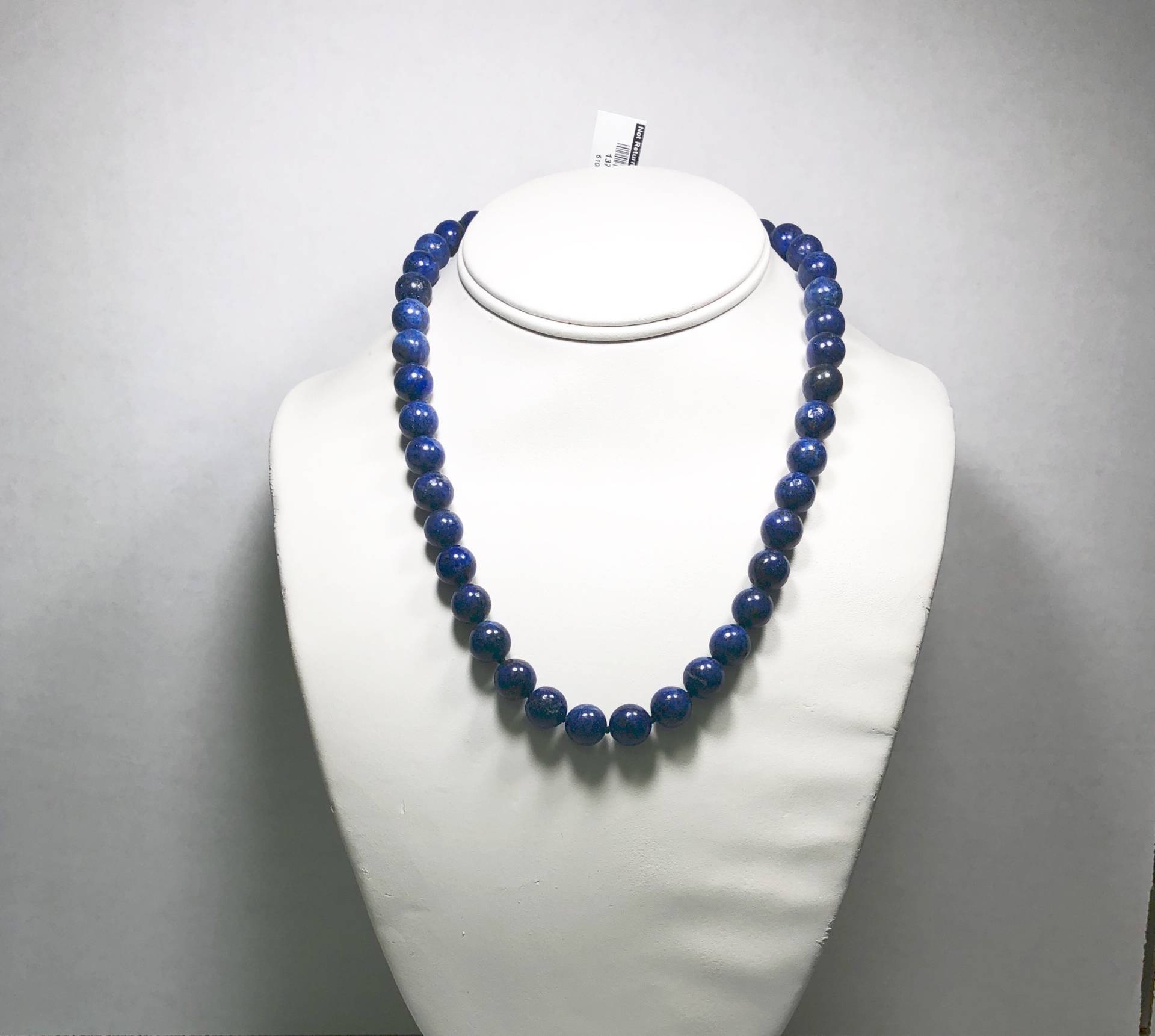 "Vermeil Über Sterling Silber Lapis Lazuli Perlenkette 18" von BanadosEtshop