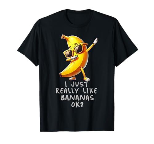 Banana Fruit Sonnenbrille I Just Really Like Jungen Mädchen Kinder T-Shirt von Banana 2024