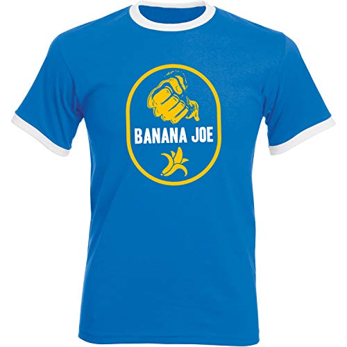 Banana Joe Kinder Original Premium Soccer Kontrast T-Shirt #1 Royalblau/Weiss 158 von Banana Joe