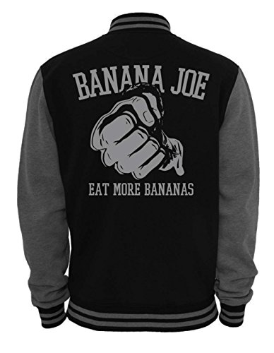 Banana Joe Original 2-Tone Collegejacke #3 - Schwarz-Grau 4XL von Banana Joe
