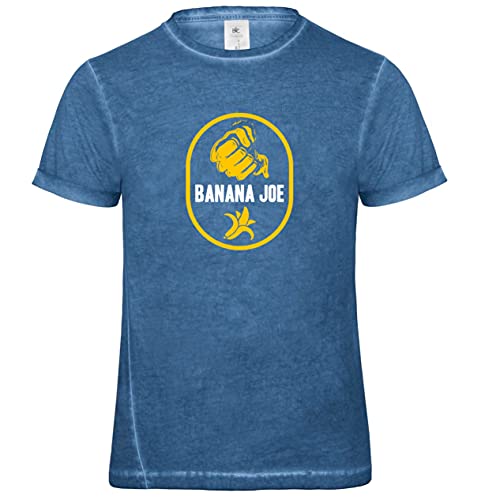 Banana Joe Original DNM Design-Shirt - mit dem Kultlogo im Used Jeans Look mit Premium Druck #1 - Blau XL von Banana Joe