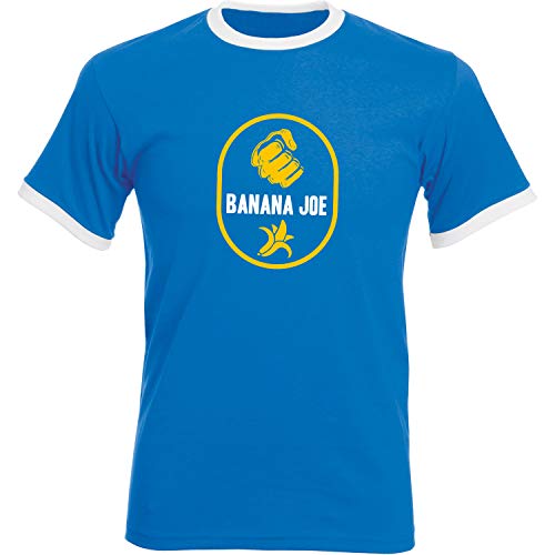 Banana Joe Original Premium Soccer Kontrast T-Shirt #2 Royalblau/Weiss L Slim von Banana Joe