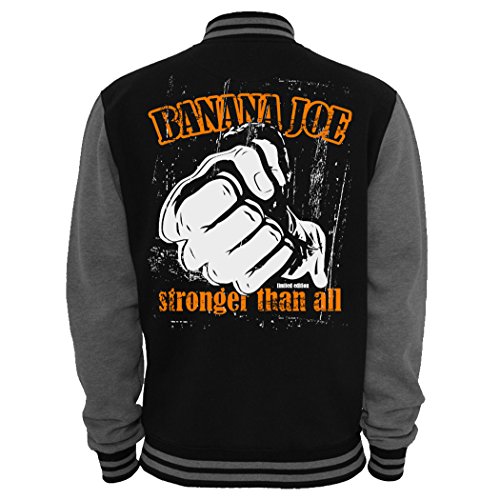 Banana Joe Original 2-Tone Collegejacke Limited Edition #9 - Schwarz-Grau XXL von Banana Joe