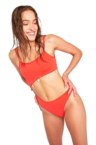 BANANA MOON Damen Fentana Terrasu Badeanzug, Orange, 34 von Banana Moon