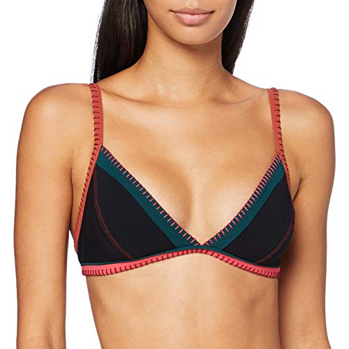 BANANA MOON Damen TAEKO TEKNICOLO Bikini Top, Schwarz/Multico, L von Banana Moon