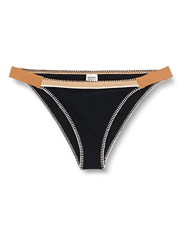 Banana Moon Damen Fresia Teknicol Bikinihose, Schwarz (Noir Black/Sensta/May/Bye Lse01), 135 (Herstellergröße: XL44) von Banana Moon