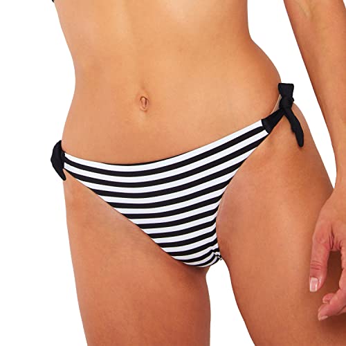 BANANA MOON Damen Mikta Blackstri Bikini-Unterteile, Schwarz, 34 von Banana Moon