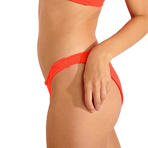 Banana Moon Damen Naida Scrunchy Bikini-Unterteile, Korallenrot, 36 von Banana Moon