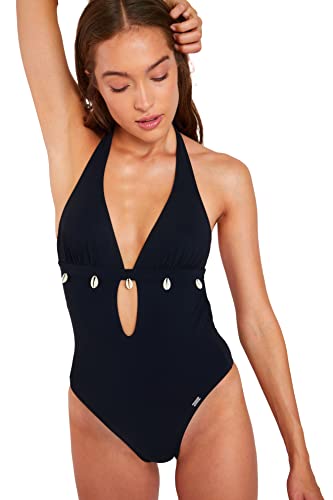 BANANA MOON Damen Shellina Black Badeanzug, Schwarz, 42 von Banana Moon