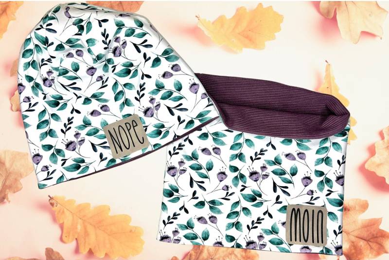 Beanie-Mütze Und/Oder Loop-Schal, Mit Oder Ohne Label, Personalisierbar Beanie-Mütze Und/Oder Loop-Schal, Mit Oder Ohne Label, Personalisierbar von BananaDreamplace