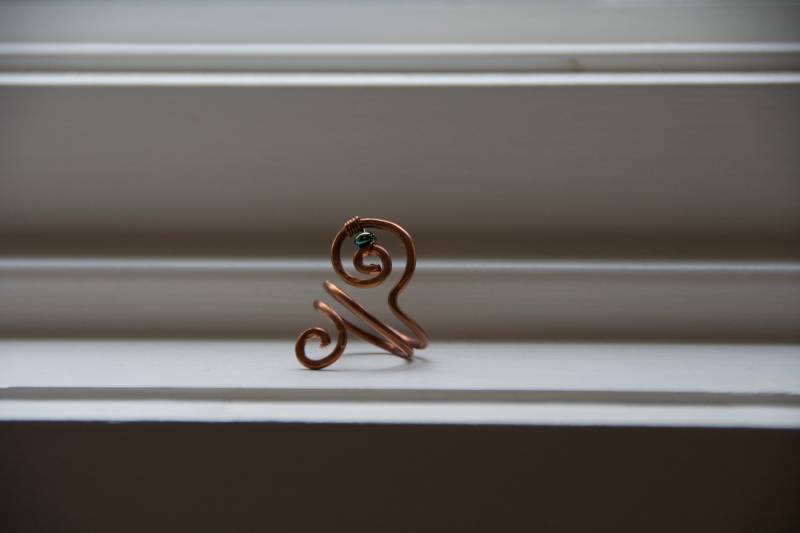 Kupferdraht Ring Mit Wirbel Kupferdraht Ring Mit Wirbel von BananaHannahsCrafts