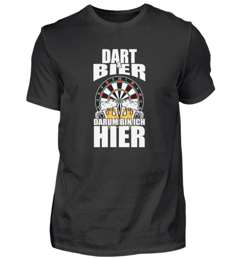 Dart Und Bier Darum Bin Ich Hier Darts Papa Vater Spruch Dad Vatertag Geschenkidee Geburtstag - Herren Shirt von Bananadesignz
