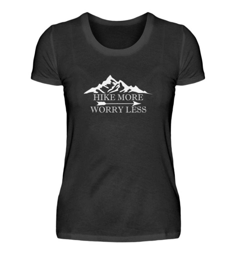 Hike More Worry Less - Damen T-Shirt Premiumshirt von Bananadesignz