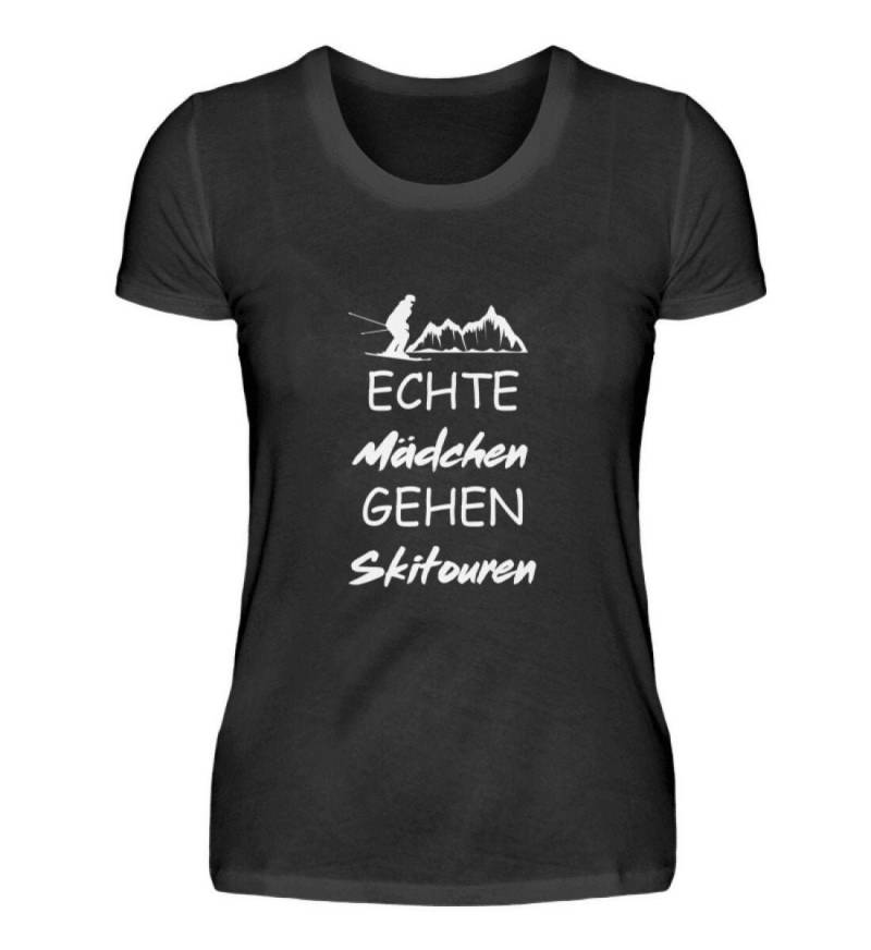 Skitour Mädchen - Damen T-Shirt Premiumshirt von Bananadesignz