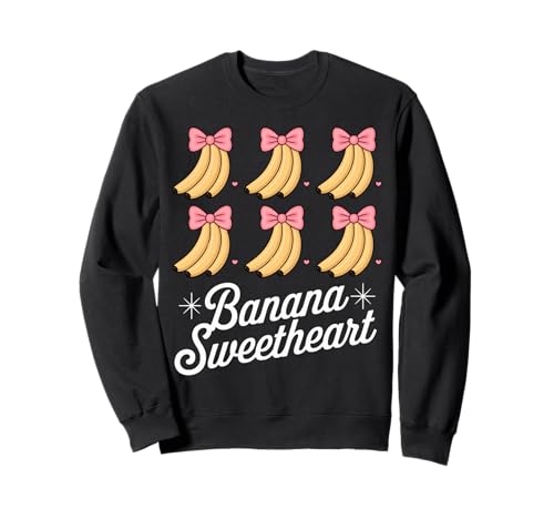 Banana Coquette Shirt Banana Sweetheart Grid Kleinkind Mädchen Sweatshirt von Bananas Coquette For Men Girls Women Tee Pink Bows