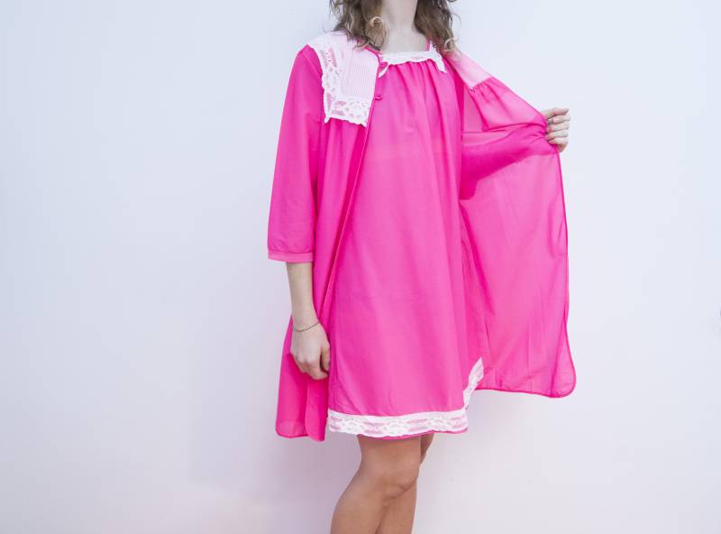 60Er Jahre Nachthemd 2 Stück Set Pink Neon Kleid Farbe Mod Audery Hepburn My Little Pony 60Er Jahre Nachthemd 2 Stück Set Pink Neon Kleid Farbe Mod Audery Hepburn My Little Pony von BananiFashion