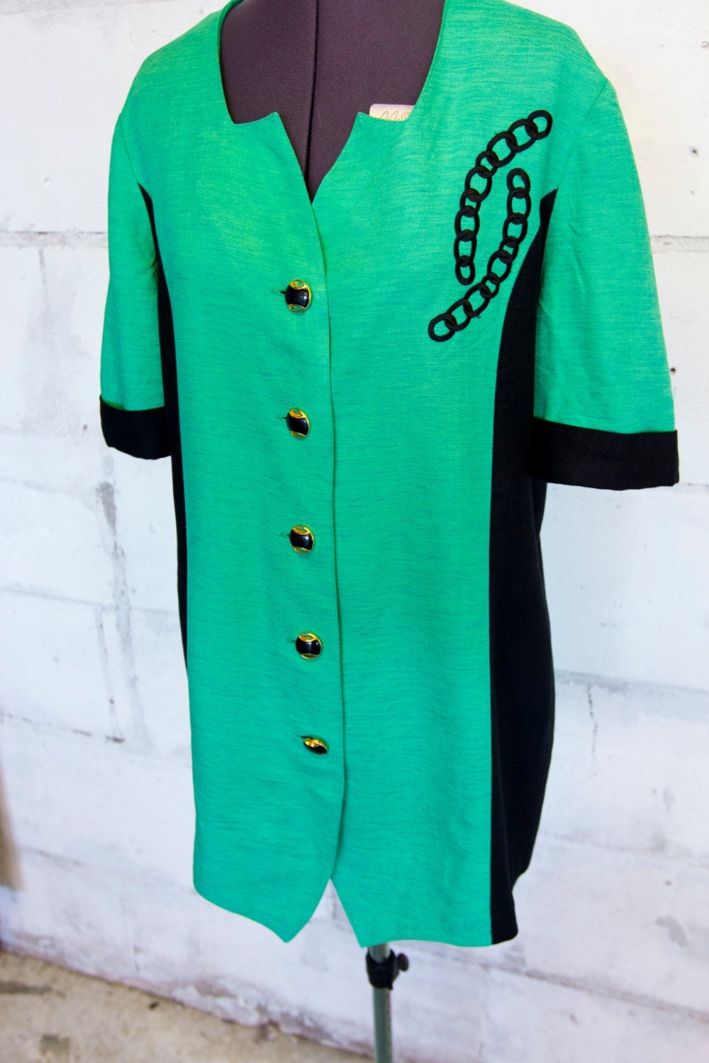 Anfang Der 90Er Jahre Hip Hop Top Funky Fresh Retro Street Bluse Mode Runway Ketten Modell von BananiFashion
