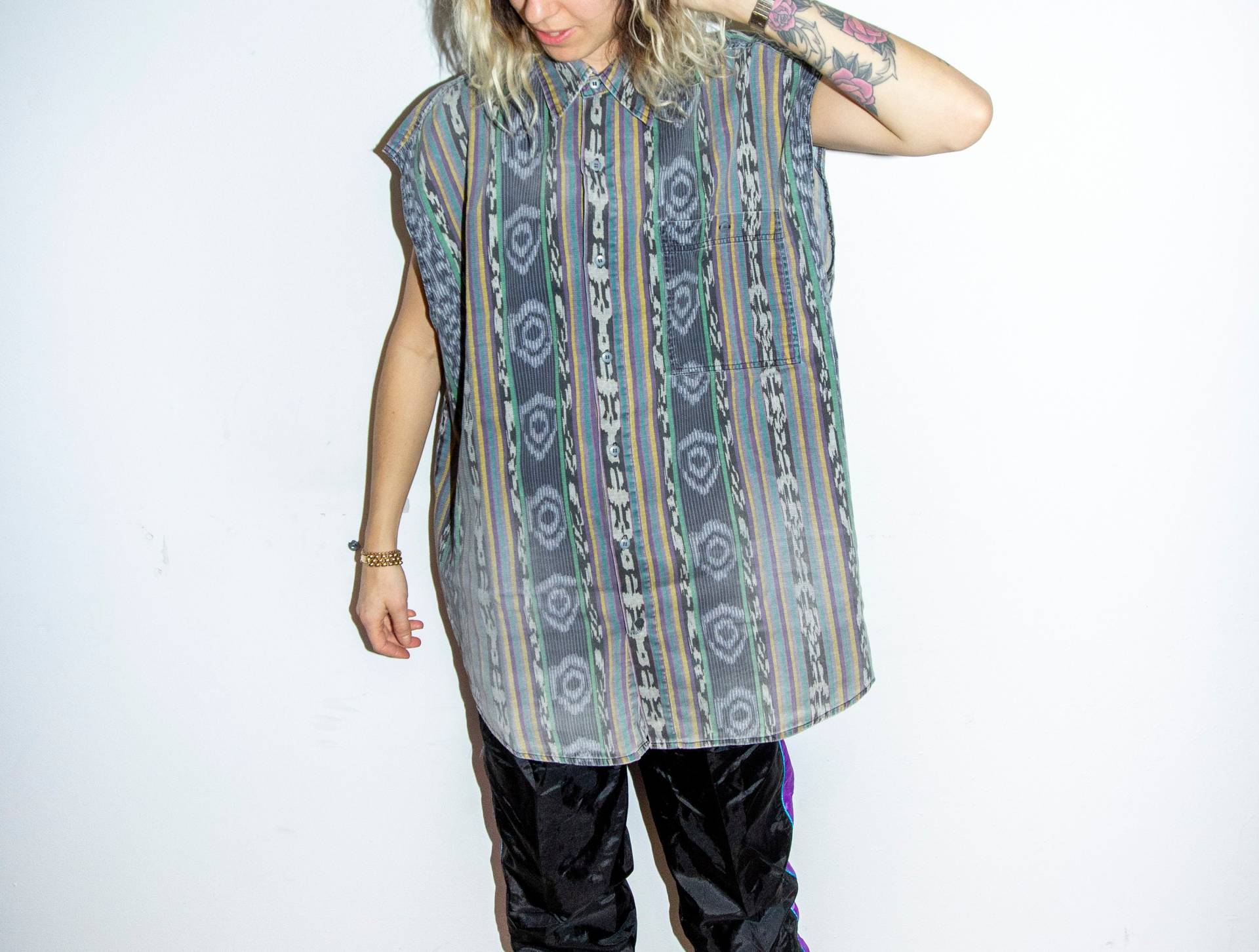 Anfang Der 90Er Jahre Surf Dude Ärmelloses Douchebag Hippie Shirt Beach Gebleicht 80Er Venice von BananiFashion