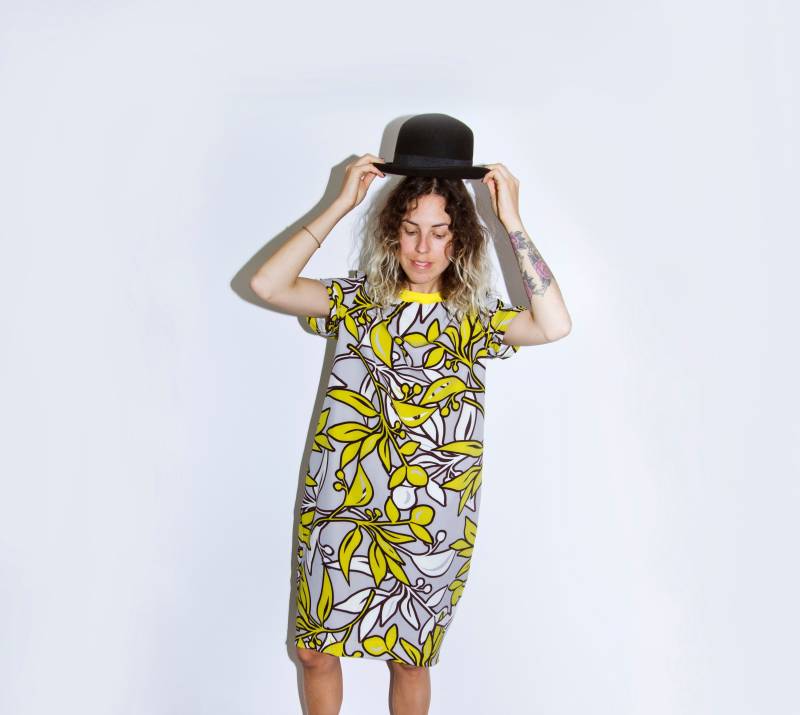 Banani Mode Obstkleid Retro Design Fresh Banana Look Street Summer Top von BananiFashion