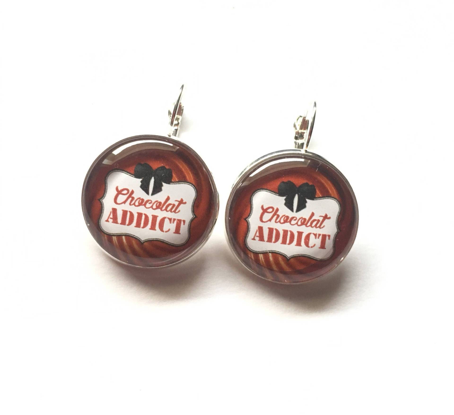 Original-Ohrringe „Chocolat Addict" Personalisiert, Spott, Humor Original-Ohrringe „Chocolat Addict" Personalisiert, Spott, Humor von Banasah