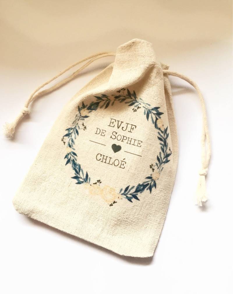 Personalisierte Baumwolltasche Für Junggesellinnenabschied Mit Vorname, Datum Ihrer Wahl Handgemachte Hochzeit Junggesellenabschied von Banasah