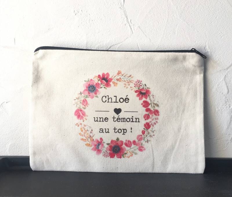 Personalisierter Reißverschlussbeutel Aus Baumwolle Für Zeugengeschenke Mit Vornamen Und Datum Ihrer Wahl Handgemachter Personalisierter Reißverschlussbeutel Aus Baumwolle Für Zeugengeschenke Mit Vornamen Und Datum Ihrer Wahl Handgemachter von Banasah