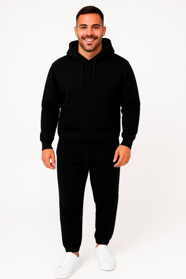Banco Freizeitanzug Herren 2- teilig Trainingsanzug- Hoodie mit Kapuze und Sweatpant, Besteht aus Hoodie mit Kapuze und Sweatpants von Banco