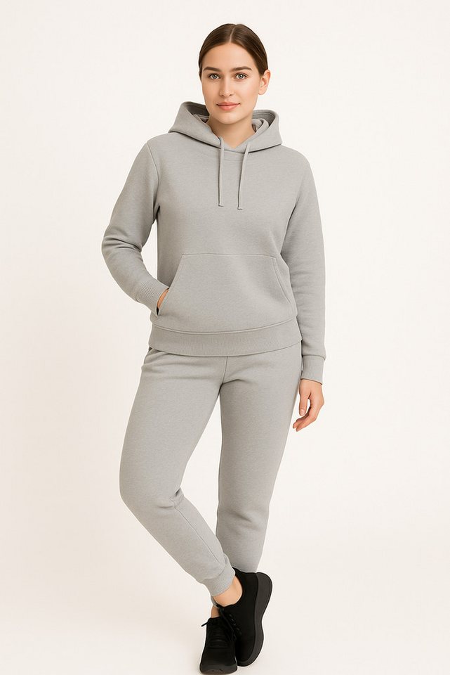 Banco Jogginganzug Damen Trainingsanzug mit Kapuzenpullover und Jogginghose (1x Kapuzenpullover 1x Sporthose), Sportanzug Damen 2-Teiler Set von Banco