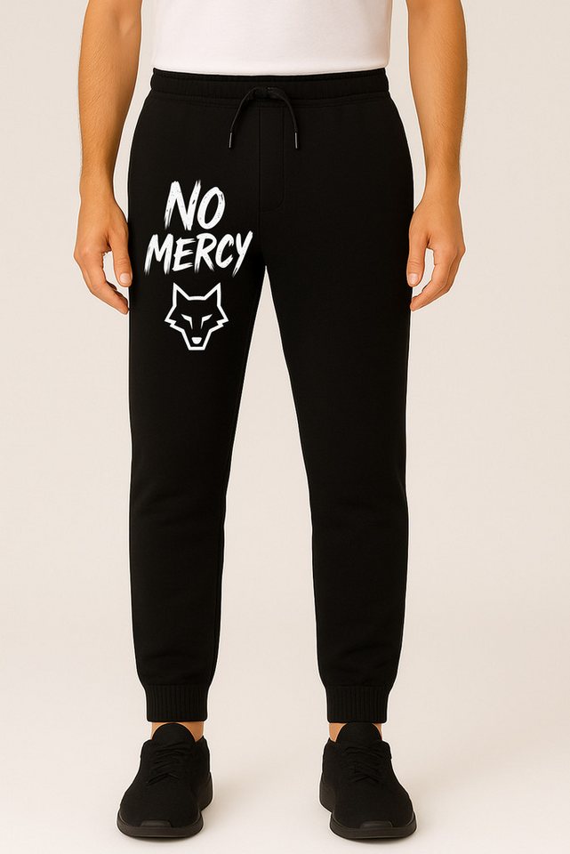 Banco Jogginghose Herren mit Print "No Mercy Hose Männer" Fuchs Motiv Unifarben von Banco
