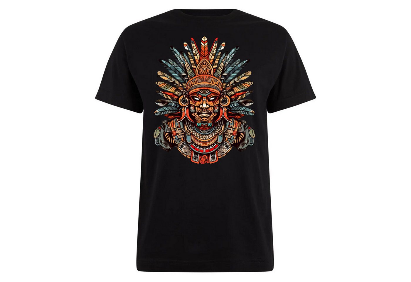 Banco Print-Shirt Herren Azteken Sommershirt Streetwear waschbeständiger Druck, 100% Baumwolle, Rundhalsausschnitt von Banco