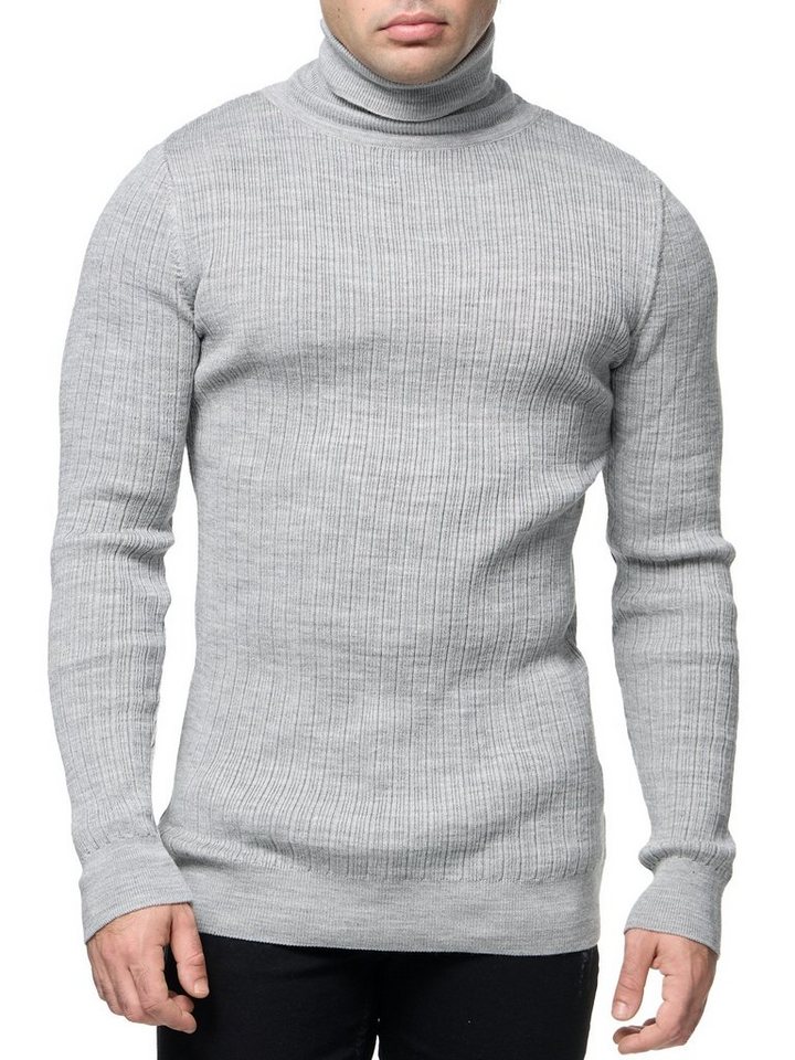 Banco Rollkragenpullover Rollkragen Pullover in unifarbenem Design - Slim Fit von Banco