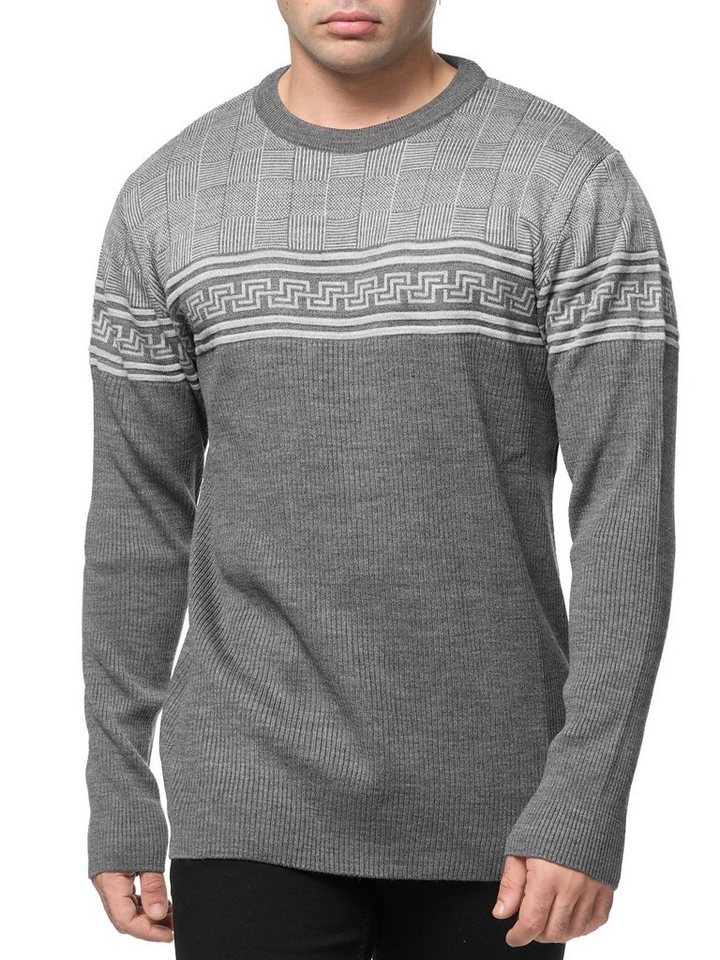 Banco Rundhalspullover Rundhals Basic Pullover Ganzjahrpullover Winter Herbst Frühling von Banco
