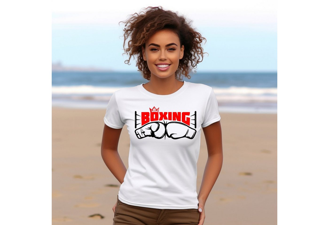 Banco T-Shirt Damen Boxsport Boxen Kampfsport Trainingsshirt Sommermode Baumwolle von Banco