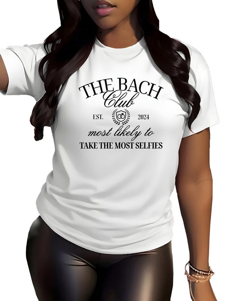 Banco T-Shirt Damen Premium T-Shirt "THE BACH" Unifarben Größen XS bis 6XL von Banco