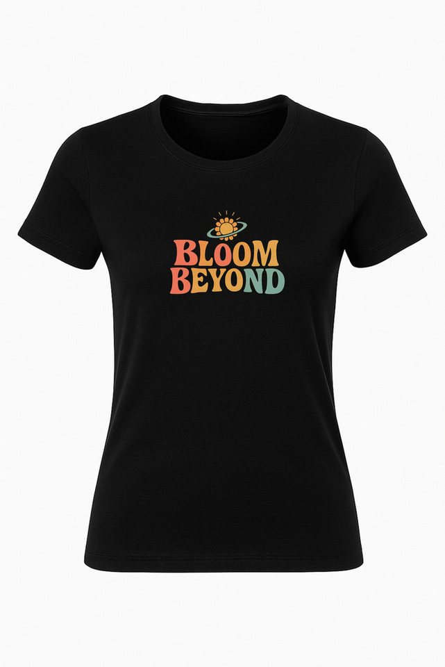 Banco T-Shirt Damen Rundhals T-Shirt „BLOOM BEYOND“ – 100% Baumwolle, Medium Fit Inspirierender Print „BLOOM BEYOND“ auf weichem Baumwollstoff Banco T-Shirt Damen Rundhals T-Shirt „BLOOM BEYOND“ – 100% Baumwolle, Medium Fit Inspirierender Print „BLOOM BEYOND“ auf weichem Baumwollstoff von Banco
