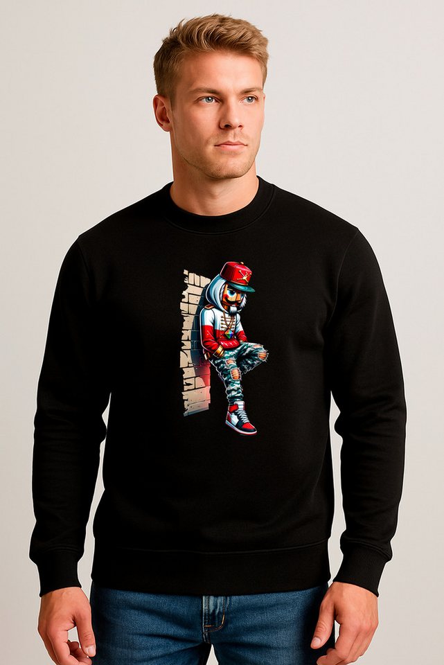 Banco Weihnachtssweatshirt Herren Weihnacht Pullover Rundhals mit Weihnachtsmotiven Winter Weihnachtliches Design mit Streetstyle-Charakter von Banco