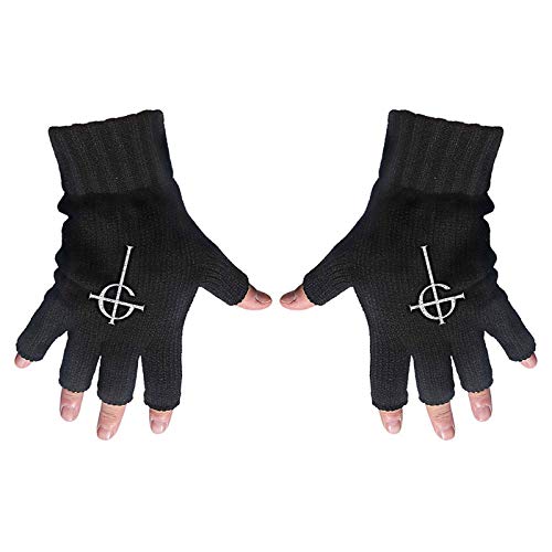 Ghost Unisex Fingerlose Handschuhe Ghost Cross, mehrfarbig, One size von Band Monkey