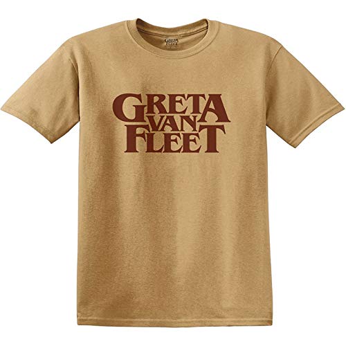 Greta Unisex T-Shirt Van Fleet Logo Gold Gr. S, mehrfarbig von Band Monkey