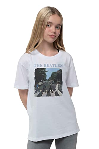 The Beatles 'Abbey Road & Logo' (Packaged White) Kids T-Shirt (11-12 years) von Band Monkey