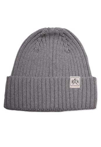 Band of Rascals Kinder Beanie Rib aus Bio-Baumwolle, Grey, Gr. Einheitsgröße von Band of Rascals