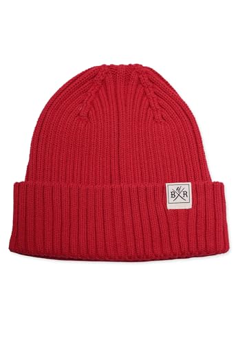 Band of Rascals Kinder Beanie Rib aus Bio-Baumwolle, red, Gr. Einheitsgröße von Band of Rascals