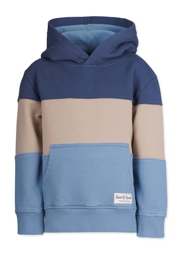Band of Rascals Kinder Kapuzenpullover 3C Block aus Bio-Baumwolle, Blue-Aegean-Blue, Gr. 110/116 von Band of Rascals